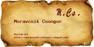Moravcsik Csongor névjegykártya