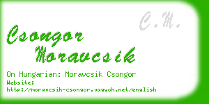 csongor moravcsik business card